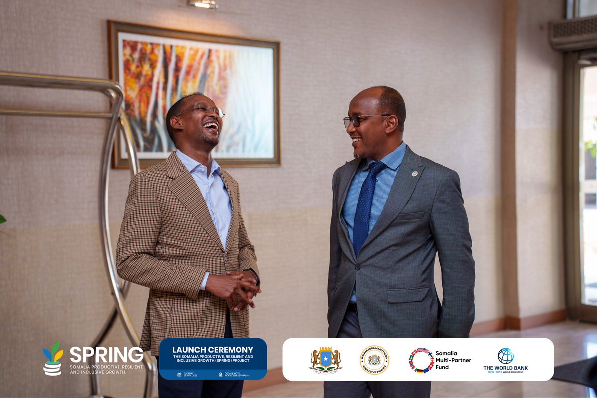 SPRING_MOF_SOM's tweet image. Guests are arriving and registering for the SPRING Launch Event today as leaders, partners, and the public come together to kick off Somalia’s next chapter of productive and inclusive growth. 
#SPRINGProject #Somalia