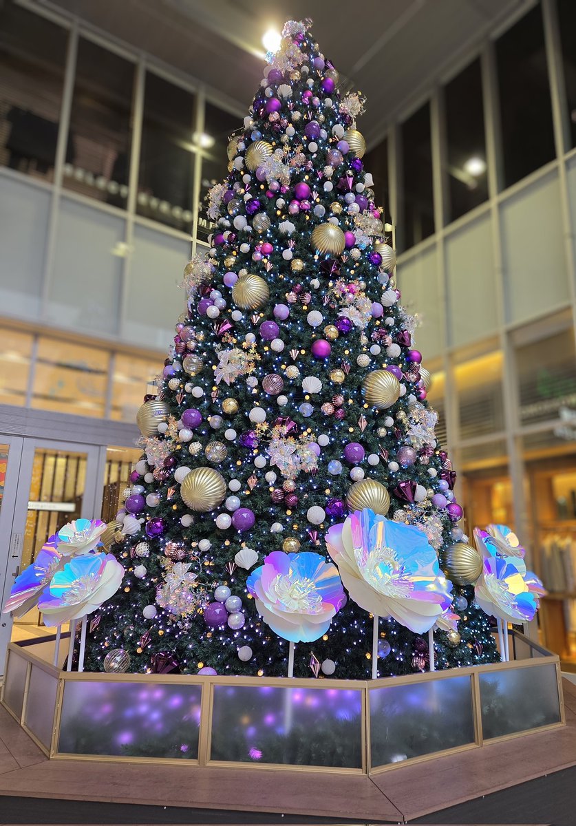 紫のクリスマスツリー🎄💜😊