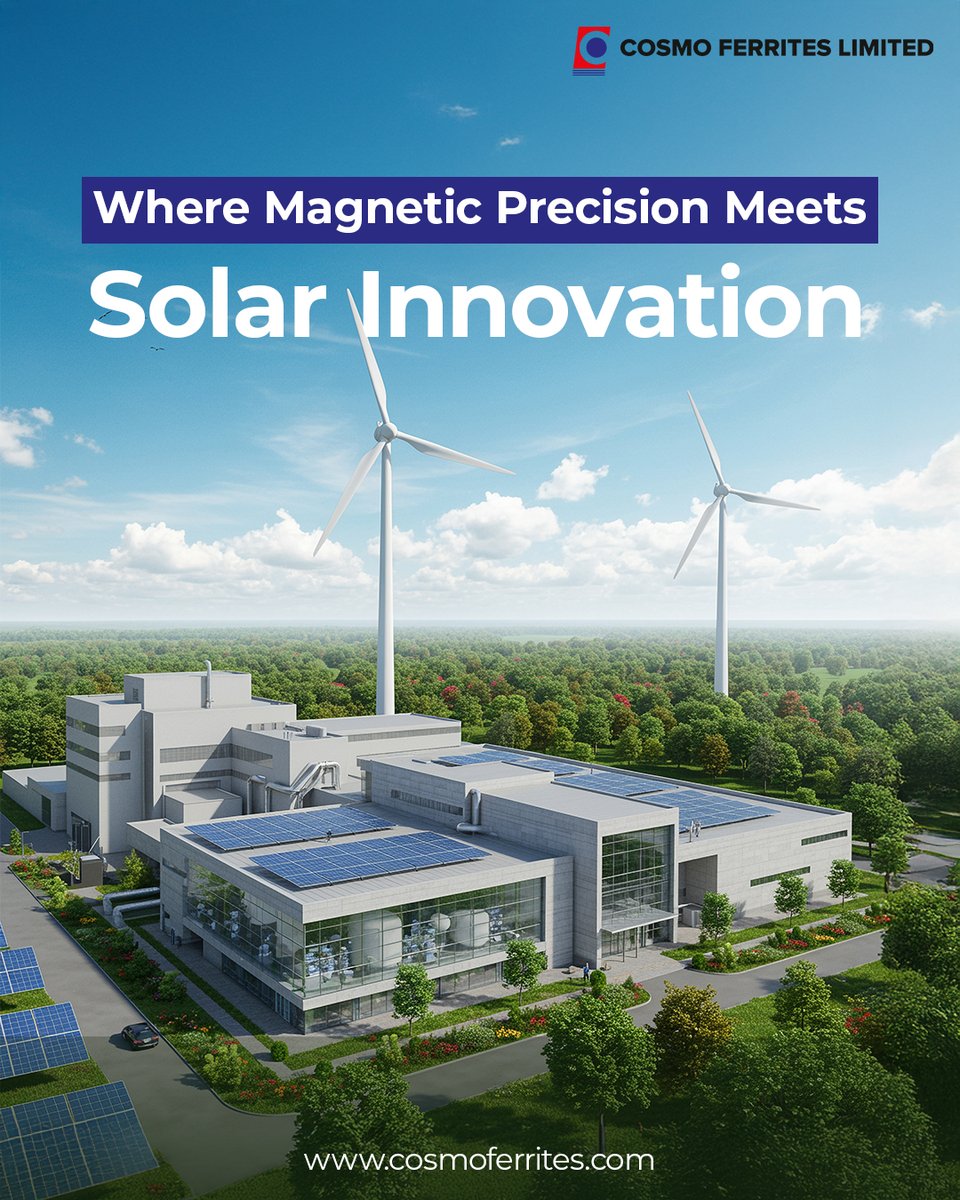 Cosmo_ferrites's tweet image. As the solar industry continues to evolve, we’re proud to be at the forefront delivering the magnetic backbone that makes clean energy possible.

#SolarEnergy #CleanTech #RenewableEnergy #Ferrites #PowerElectronics #Sustainability #EngineeringExcellence #Innovation