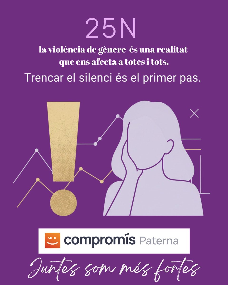 C_per_Paterna's tweet image. 🟣 Hui alcem la veu per totes les dones que han patit i pateixen violència masclista.

💜 No mirarem cap a un altre costat.
💜 No farem ni un pas enrere.
💜 Construïm, juntes i junts, una Paterna lliure de violències.

#25N #NiUnaMenys #Feminisme