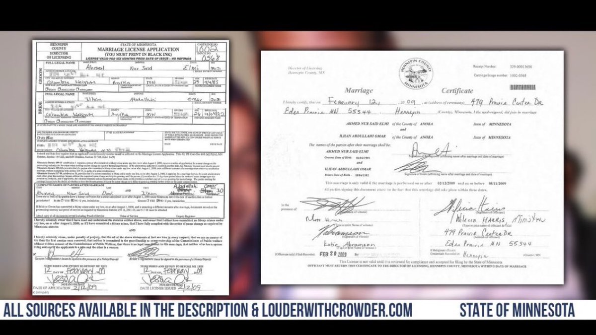 Milajoy's tweet image. I will KEEP posting this until Ilhan Omar is held accountable:

Ilhan Omar married her full blooded BROTHER to skirt immigration laws and get him into the country. 

This is a FACT. 

Why couldn&apos;t he get into the country on his own? 

Why is no one doing anything about it?