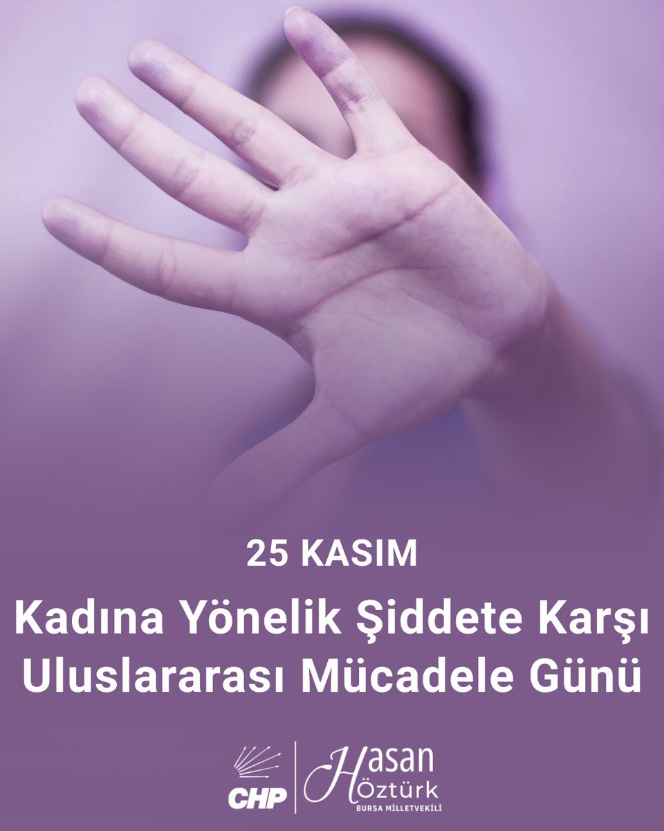 25 Kasım Kadına Yönelik Şiddetle Mücadele Günü'nde; kadınların eve dönerken arkadaki ayak sesini dinlemedikleri, dolmuşta son yolcu kalmamak için ineceği durağı değiştirmedikleri, korkusuzca yaşadıkları bir ülke dileğiyle... Şiddetin karşısında, kadınların yanındayız.