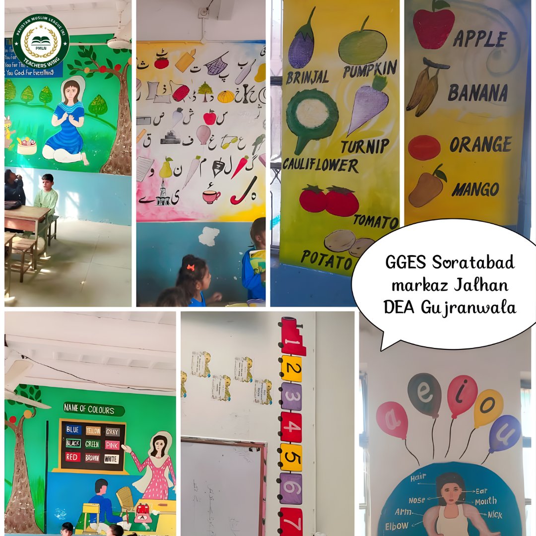 PmlnTeachers's tweet image. GGES صورت آباد کے طلباء نے SED پنجاب خالد نذیر وٹو اور CEO DEA گوجرانوالہ ڈاکٹر عطیہ ارشد ملک کی نگرانی میں تخلیقی اور تعلیمی سرگرمیوں میں حصہ لیا۔ 🎨📚✨
#Education #StudentLearning #Gujranwala #PunjabSchools #InspiringTeachers #pmlnteachersWing #GirlsEducation #SchoolActivities