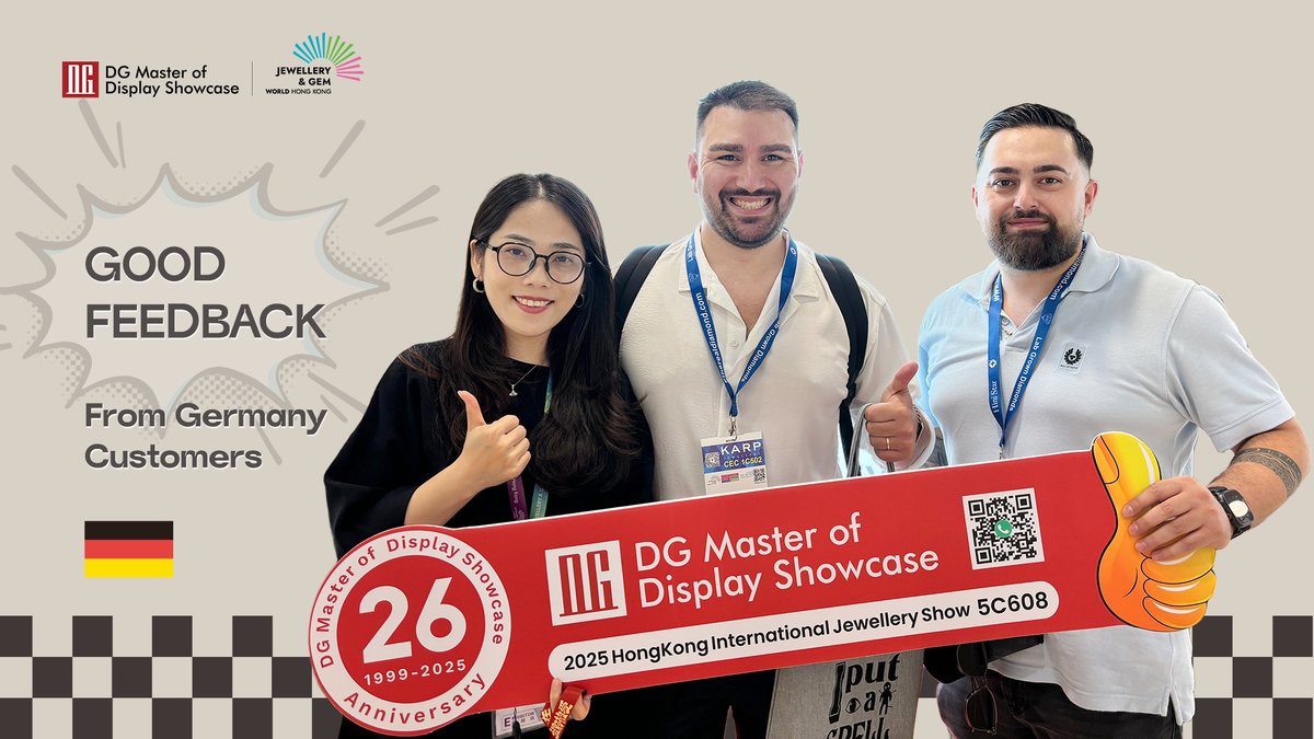 customshowcase's tweet image. The exhibition has been over for a while, but some moments from the event still stay with us.
Official Website: degreefurniture.com
Email: sales@degreefurniture.com
WhatsApp: +86 13922429233
#DGDisplayShowcase #JewelryShowcase #StoreDesign