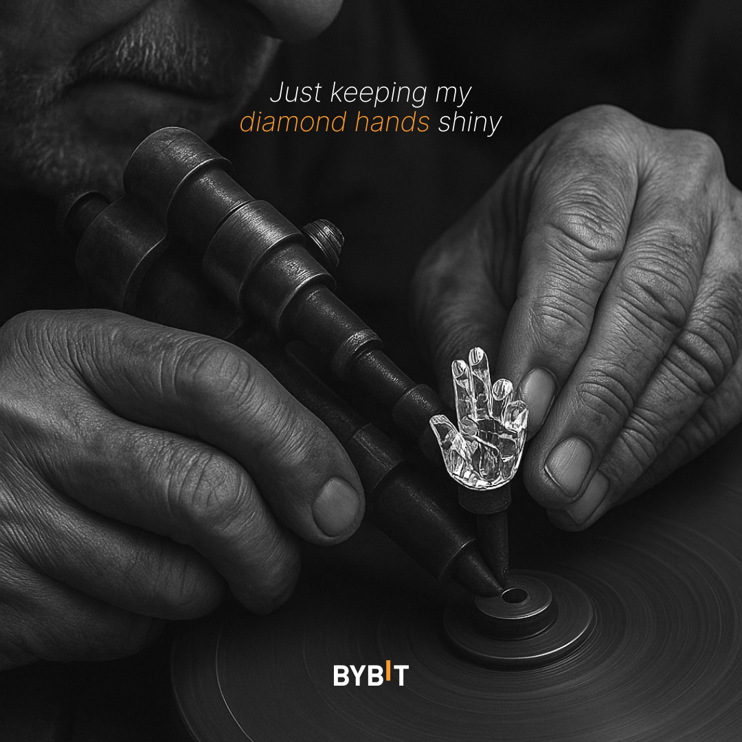 Bybit_Official's tweet image. Diamond hands aren&apos;t born, they&apos;re made. 💎
