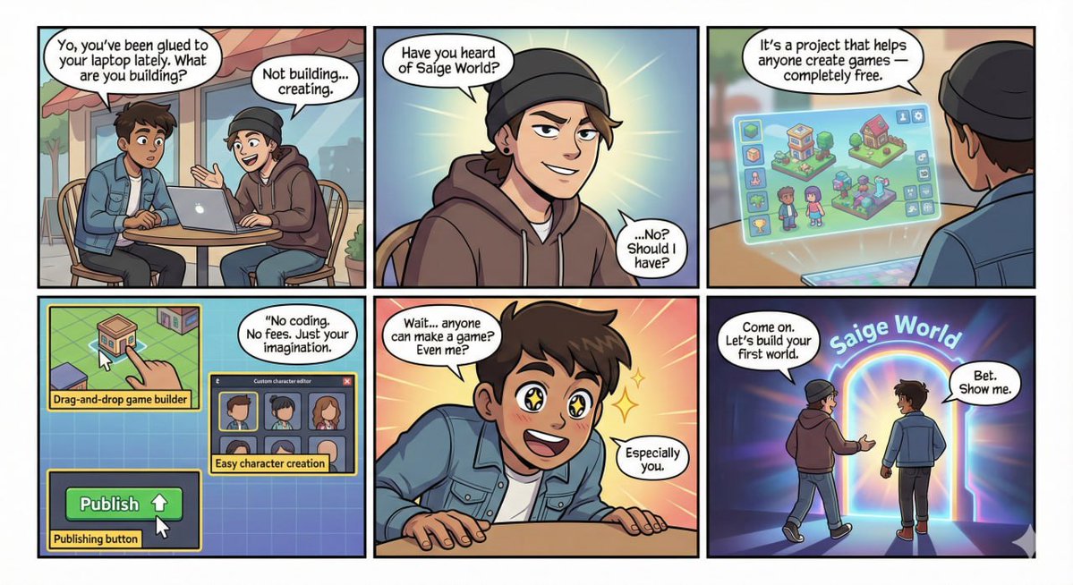 Enibrisky's tweet image. Why haven&apos;t to told a friend about @saigeworld.

Play! Create! Earn!

GM great minds. Have a wonderful saiged world ahead!!