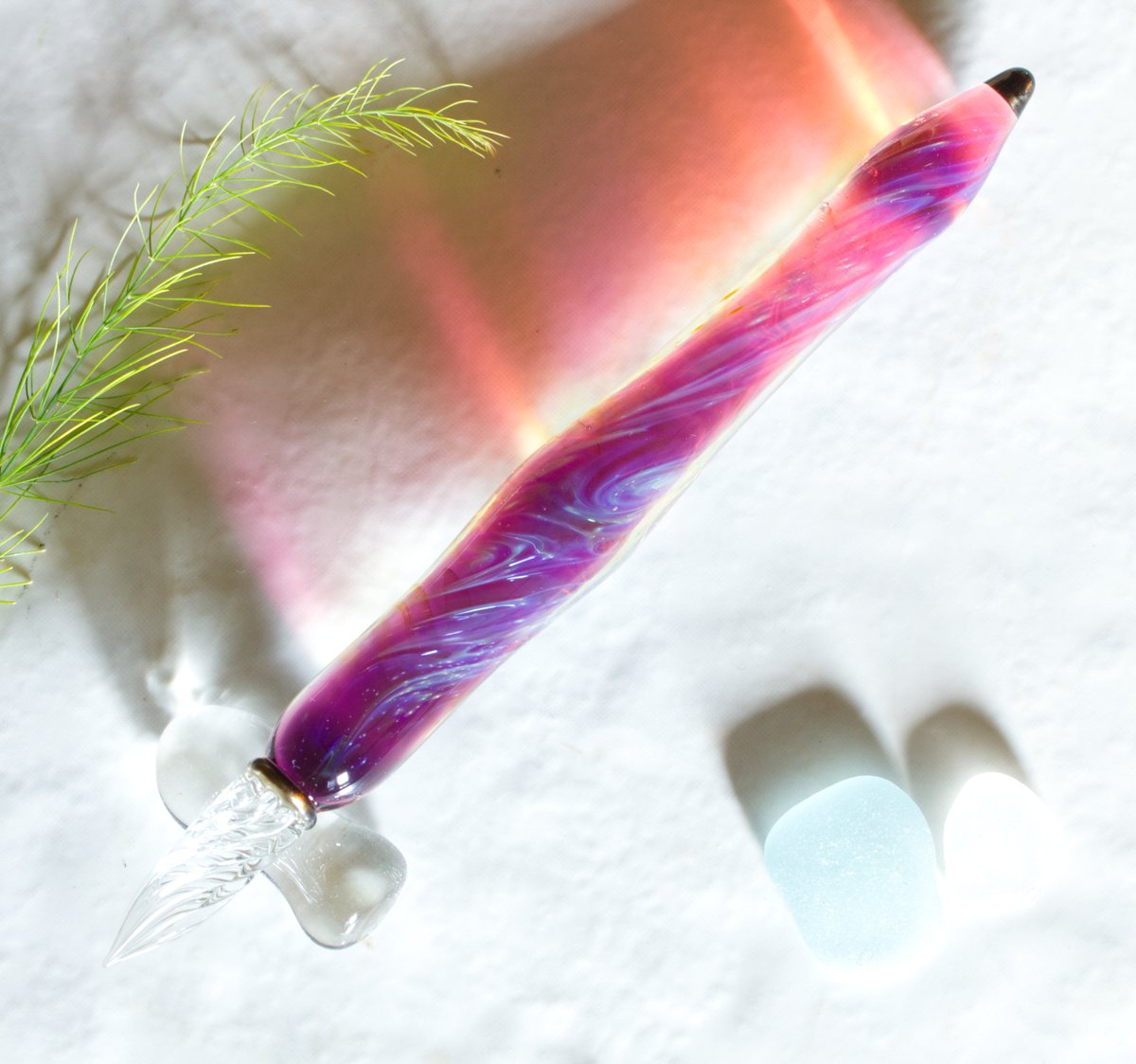 金赤にフュームしたこの青さが好きなんよ🚀 #抽選販売 #ガラスペン