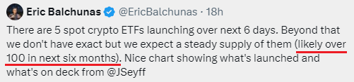 Stop asking "when will ETF be approved on $DOT?" It's a stupid question if asked with the expectation of a pump, have you seen $SOL? Despite positive inflows every day, the price has dropped

ETF approval should be considered as an indicator of where the altseason will take place