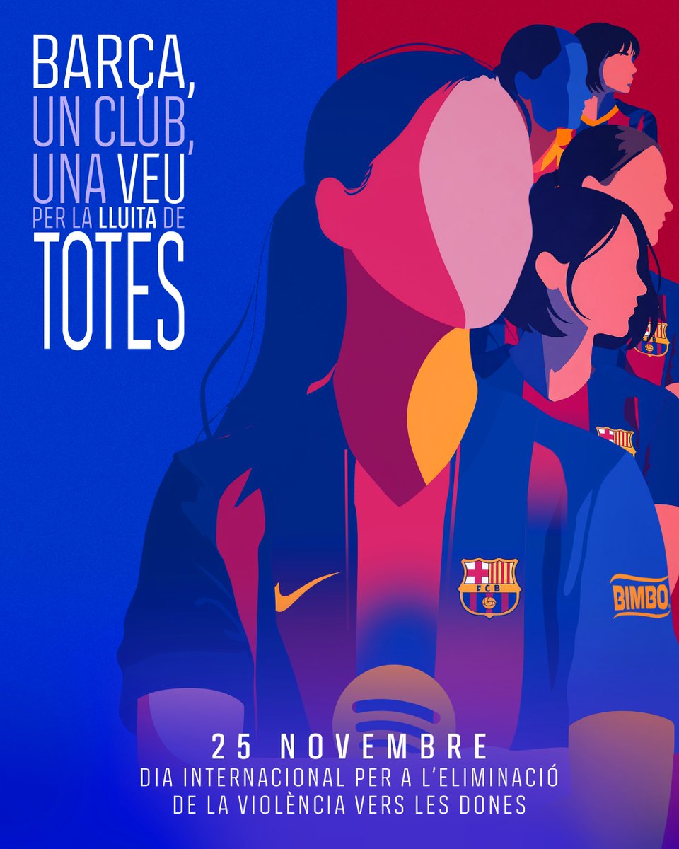FCBarcelona_es's tweet image. Hoy, 25N, alzamos la voz contra todas las formas de violencia hacia las mujeres.

Desde el FC Barcelona reafirmamos nuestro compromiso con la igualdad, el respeto y la dignidad de todas las personas. #25N