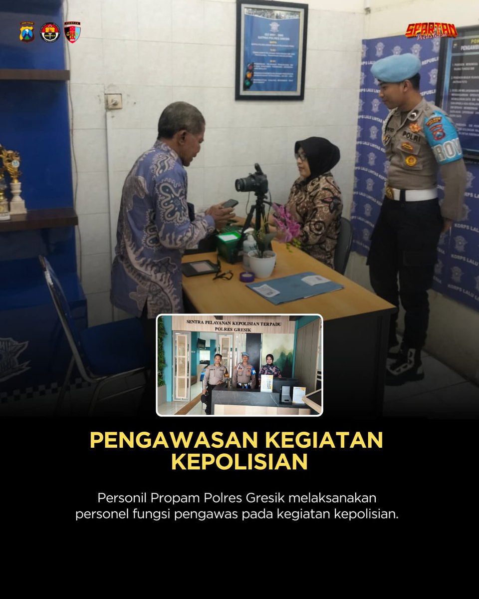 HumasGresik's tweet image. Anggota Sipropam Polres Gresik melaksanakan pengawasan pada setiap kegiatan Kepolisian

.
.
.

#polresgresik #poldajatim #polresgresikkabupaten #infogresik #gresikupdate #kapolresgresik #police #polisi #polri #polisilalulintas #jawatimur #gresik #multimediahumaspolri