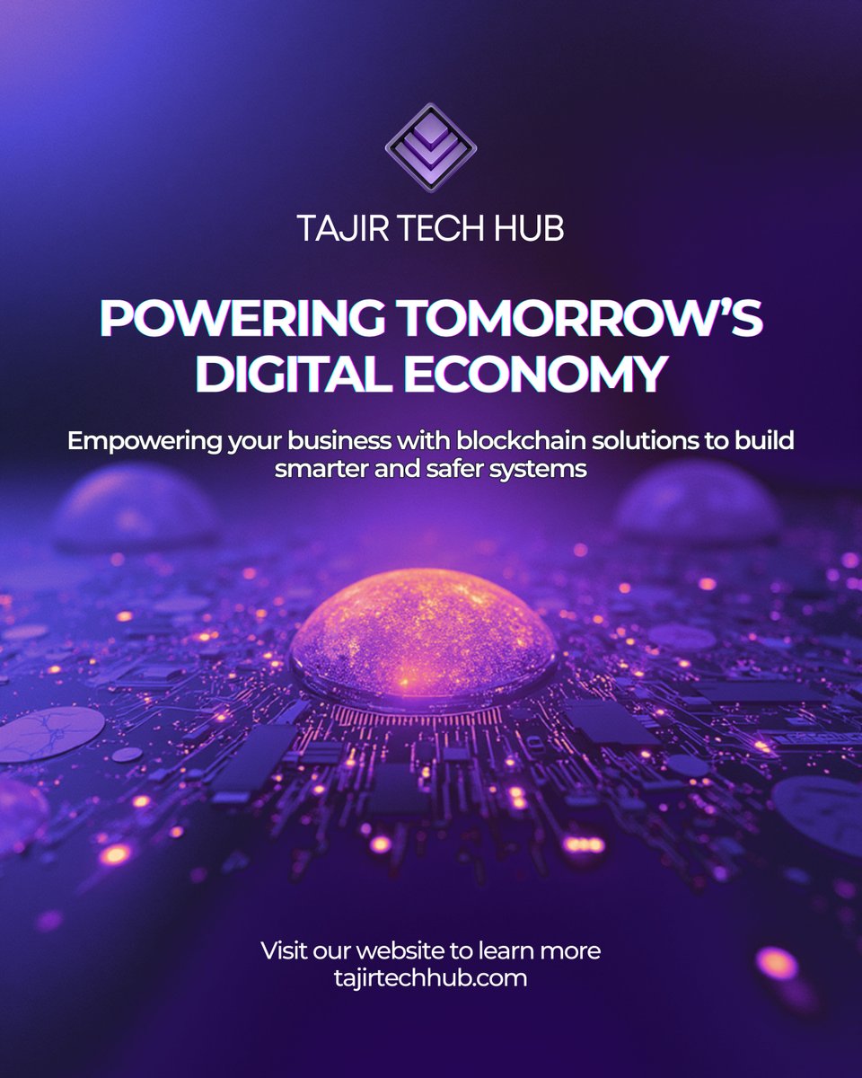 TajirTechHub's tweet image. The digital economy is evolving and Tajir Tech Hub helps you stay ahead, innovate faster, and lead with confidence.

Discover how you can strengthen your digital advantage → tajirtechhub.com

#DigitalEconomy #BlockchainTransformation #TajirTechHub