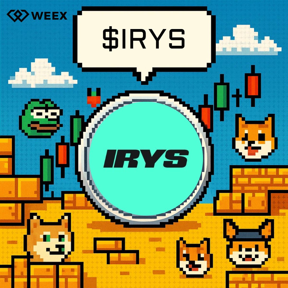 WeexCn's tweet image. #WEEX 热门币 ｜ $IRYS @irys_xyz

💰 100U，两人均分，48h后开奖
 
只需：👉关注 @WeexCn
🔸转发 + 留言WEEX UID  

立即注册 👇  
u-hw.com/zh-CN/register…
立即交易👉：weex.ac/zh-CN/spot/IRY…