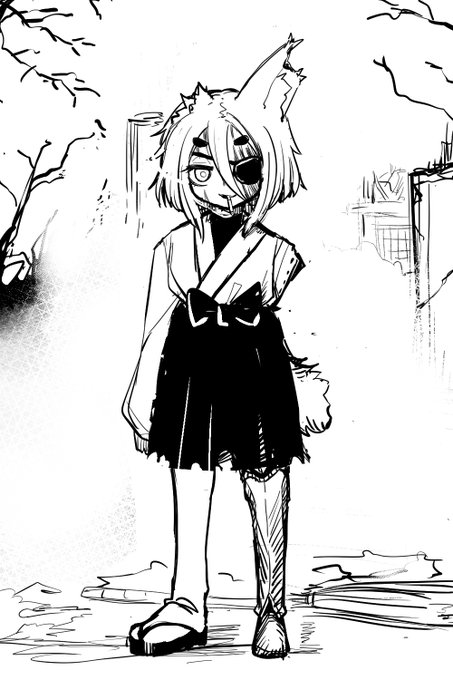 「お前の作った足、いい感じだわ。やるじゃねェかエロガキ。…あぁ?うるせぇ。アタシから見たらお前はずっとボウズだ。…馬鹿が。」 