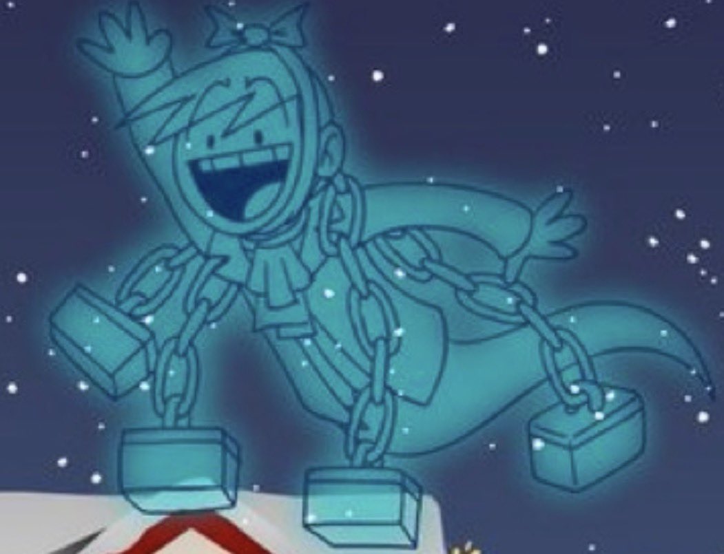 anonymousewwww's tweet image. Jons ghost being held down by weights like Marley from a christmas carol implies he’s done something so horrific that he’s stuck in purgatory.

What the fuck jon