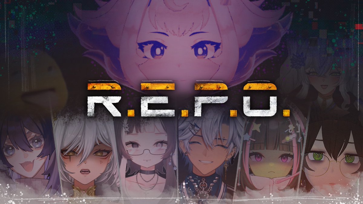 Today's thumbnail that I made for today's repo collab! It was hard making room for 9 people but I think I did it...

It was really fun with everyone, thank you so much for the games!! 🥹🥹