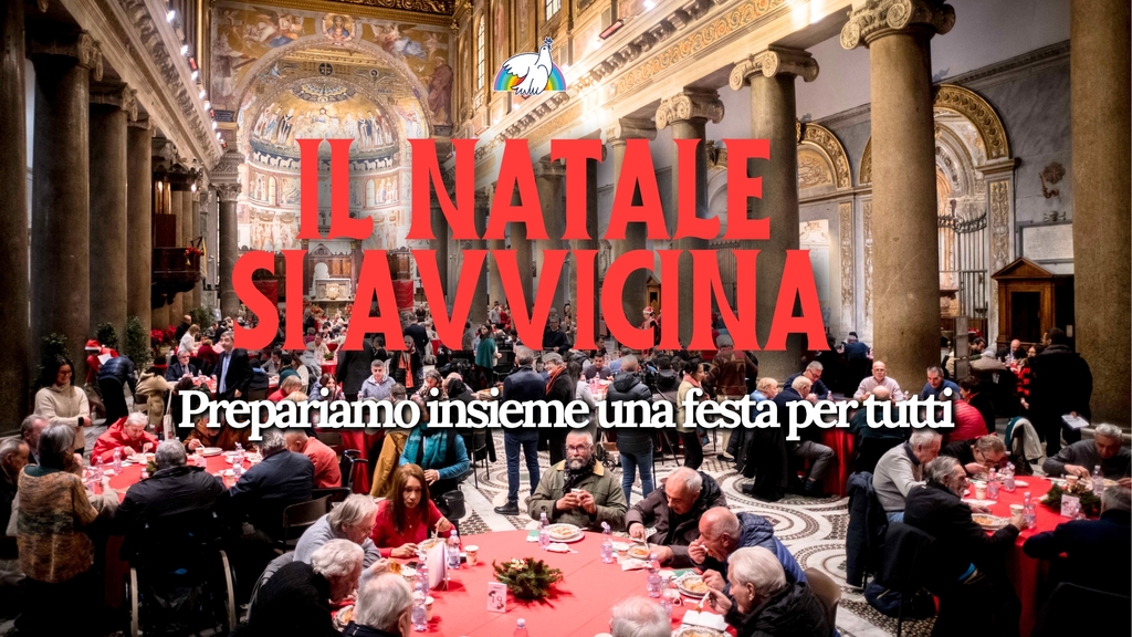 Tra un mese è Natale. E la famiglia di Sant'Egidio prepara la festa per tutti: chi ha bisogno di aiuto e chi vuole aiutare. Sono tanti i modi per partecipare.  segidio.it/FdAP