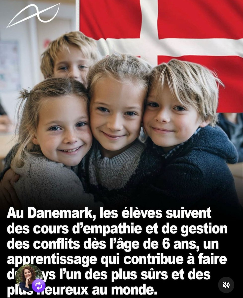 Au Danemark, les enfants apprennent l’empathie dès l’âge de 6 ans. Ils apprennent à reconnaître leurs émotions, à écouter celles des autres, à gérer les conflits avec bienveillance.
Depuis 1993, cette éducation du cœur fait partie intégrante de leur parcours scolaire. Et les