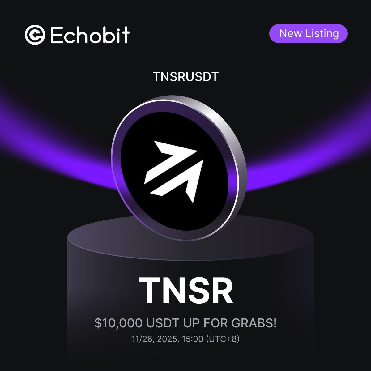 EchobitExchange's tweet image. 🚀#Echobit New Spot Listing Alert | Win a share of 10,000 USDT with the launch of the @TensorFdn | $TNSR/USDT spot trading pair!

🪙Trade here: echobit.com/spot/TNSRUSDT
🙋Join Now: forms.gle/jDZLm3y2t74nKB…

🎁Deposit ≥10 USDT worth of $TNSR to join
⏰ November 26 - December 3…