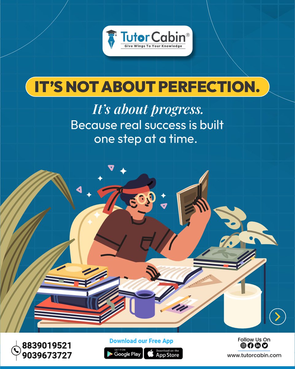 CabinTutor's tweet photo. Small steps. Big dreams. 🌟
Every concept you master, every doubt you clear — that’s progress.
And with Tutor Cabin by your side, every step takes you closer to success. 

[TutorCabin, Online tuition, Expert tutors, Personalized learning, 1-on-1 classes, Interactive Learning ] https://t.co/yDDWCKzQJe