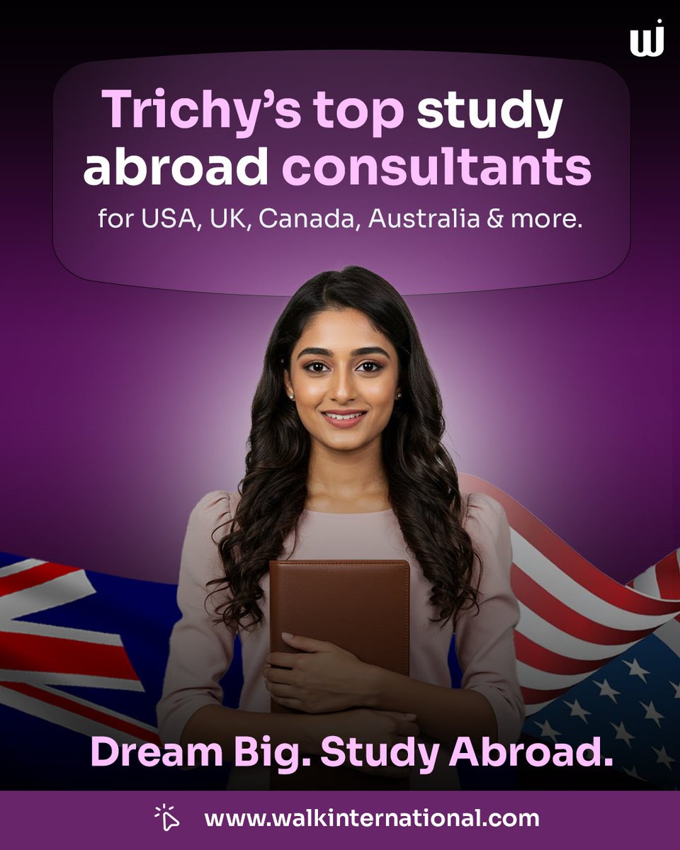 enrymarkus24's tweet photo. Trichy students, dream big! ✈️🌍

For your global education journey, choose the top-rated consultants in Tiruchirappalli. 

Start your success story from Trichy! 👇 https://t.co/vTLaNsBQSS

#StudyAbroad #Trichy https://t.co/Pkl5mvE4kW