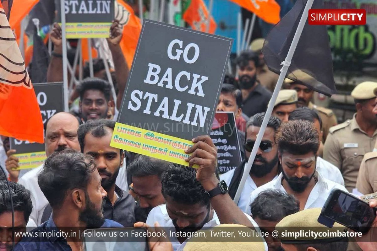 SuryahSG's tweet image. #GoBackStalin 

BJP Youth Wing 🔥 

📍 Coimbatore