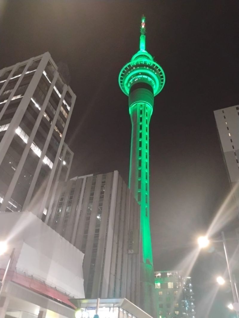 QFieldForQGIS's tweet image. FOSS4G Auckland 2025 – what a gathering! 🎉

Even Auckland&apos;s Sky Tower got in on the action, lighting up in QField green! ;)

Thank you to everyone who made FOSS4G Auckland unforgettable

#FOSS4G