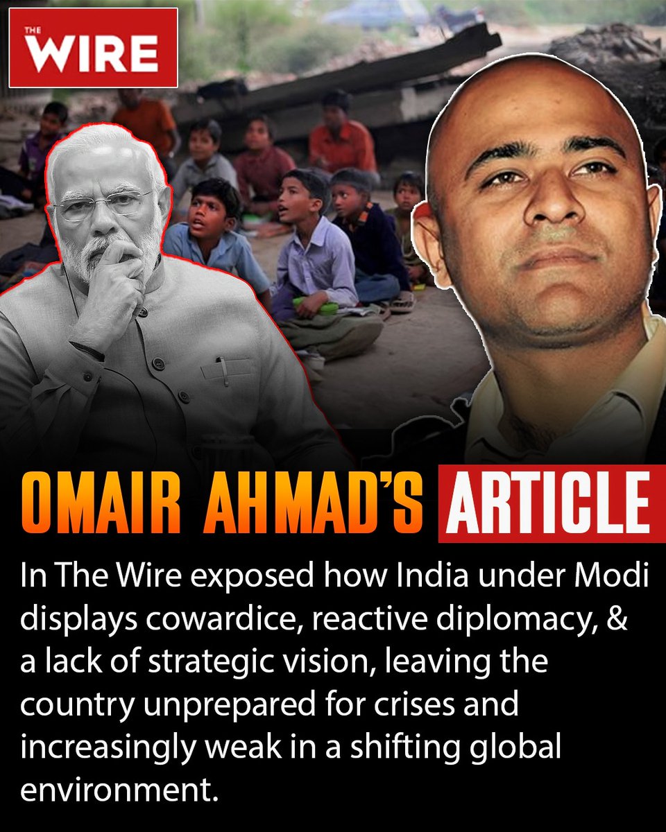 WorldNow12597's tweet image. Modi&apos;s #India: #cowardice, strategic #weakness and #global irrelevance, #exposed by the wire

#TheWire #เขมจิราต้องรอดseries #patlama #FarrhanaBhatt
