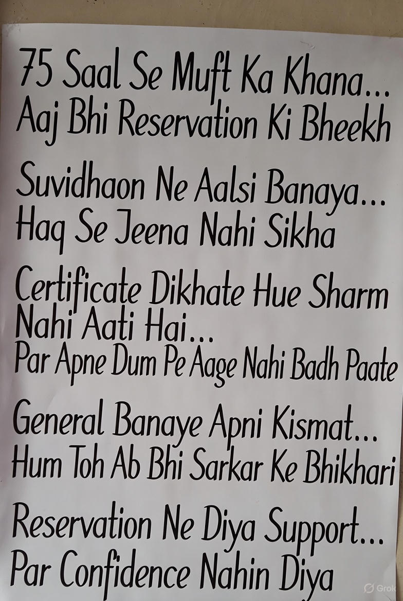 nabhi_varsa's tweet image. Reservation in Bharat.... Epitome of free lunch in this World.

#Reservation #Ambedkar #Meritless #scst #obc
