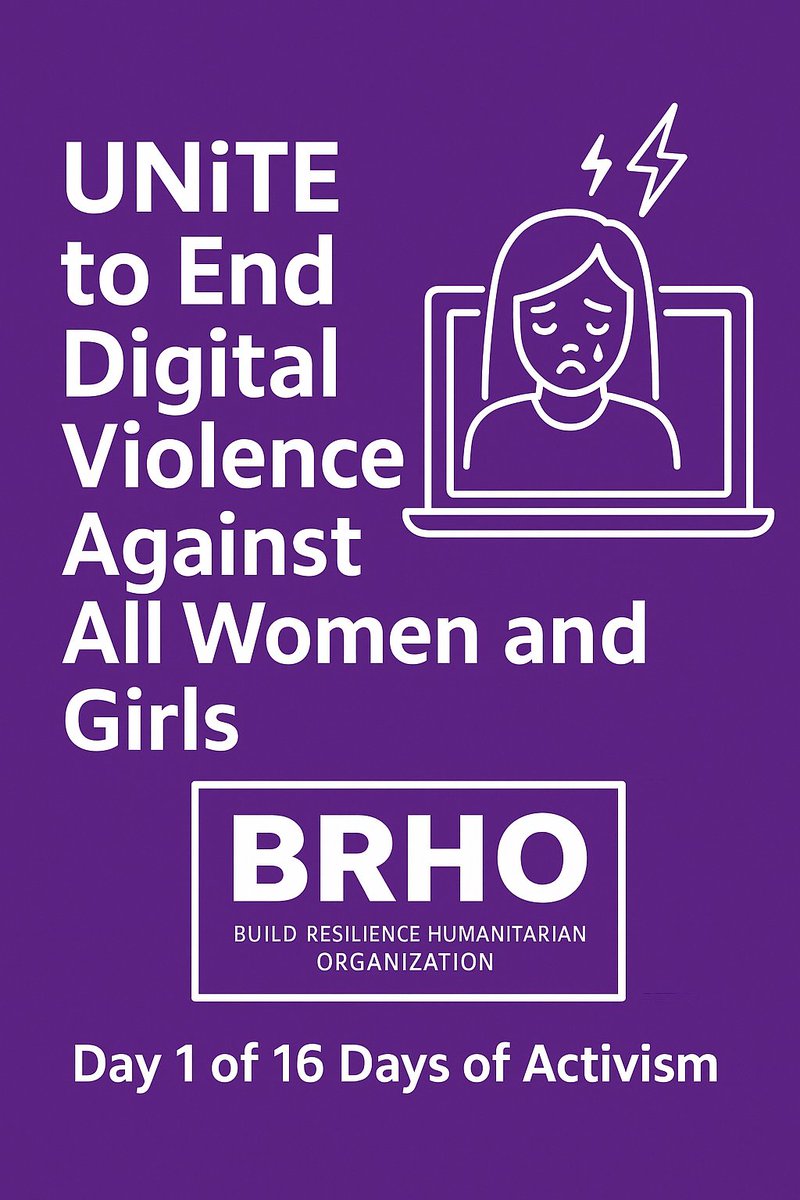 We stand for safe, inclusive, and empowering digital spaces for ALL women and girls.
 UNiTE to End Digital Violence.
#EndDigitalViolence #16Days #BRHO #UNiTE #OrangeTheWorld