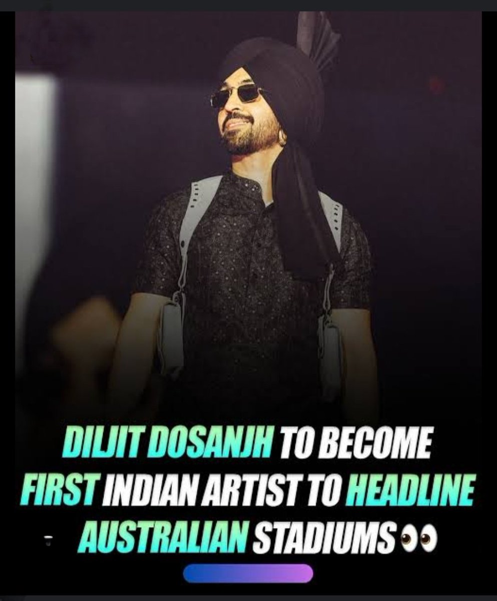 दिलजीत दोसांझ: सिडनी स्टेडियम शो में भारतीय संगीत का गौरव.......

दिलजीत दोसांझ ने सिडनी में इतिहास रच दिया।
पहले भारतीय कलाकार के रूप में स्टेडियम शो को पूरी तरह सोल्ड आउट कर देना किसी भी कलाकार के लिए गर्व का पल है।
30,000 से ज्यादा फैंस, 800 डॉलर तक के टिकट और हर तरफ सिर्फ एक