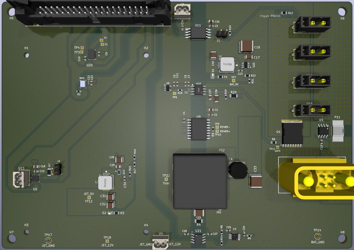 observie's tweet image. This is going to @PCBWayOfficial today, now with explicit part numbers for every passive. Selecting part numbers proved surprisingly important: it led to realistic selection of values, ratings and packages, and required a sweeping layout update.