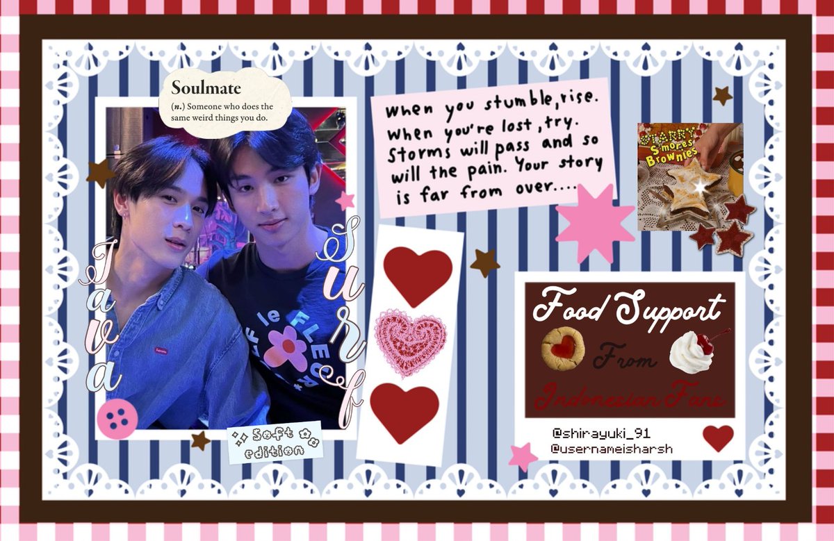 usernameisharsh's tweet image. SurfJava, you guys never fail to make us happy! @swensurf @javabh28 🫶🏻
Whatever surprise drops next, we’re so READY to support🥹✨️

Enjoy the Starry Brownies, cuz y’all are our stars⭐️🍫💕

Much love from Indonesian fans,
me &amp;amp; @Shirayuki_91  🥰

#GMMTV2026XSurfJava #SurfJava