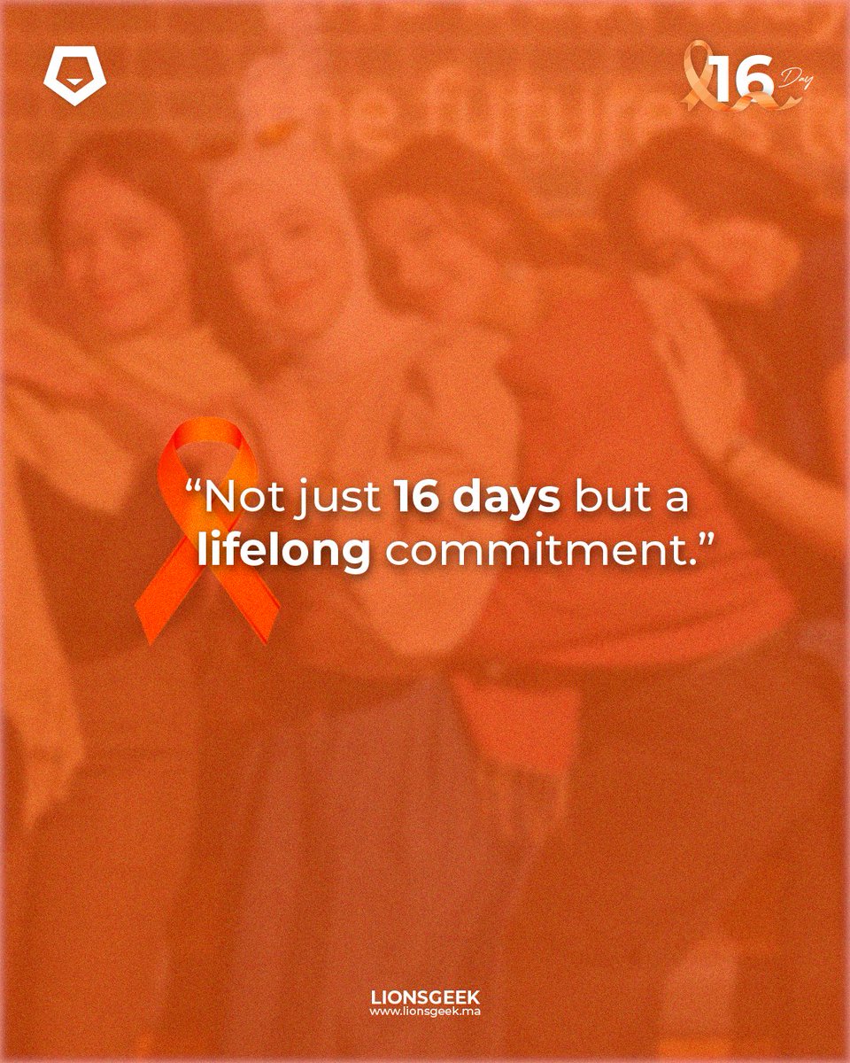 Comme chaque année, <a href="/LionsGeek/">LionsGeek</a>  participe à #OrangeTheWorld. Nous nous mobilisons online et offline pour dénoncer et combattre la violence digitale à l’égard des femmes et des jeunes filles.
🟧 Ensemble, mettons fin à toutes les formes de violence
#UNiTE #16Days #PasDExcuse