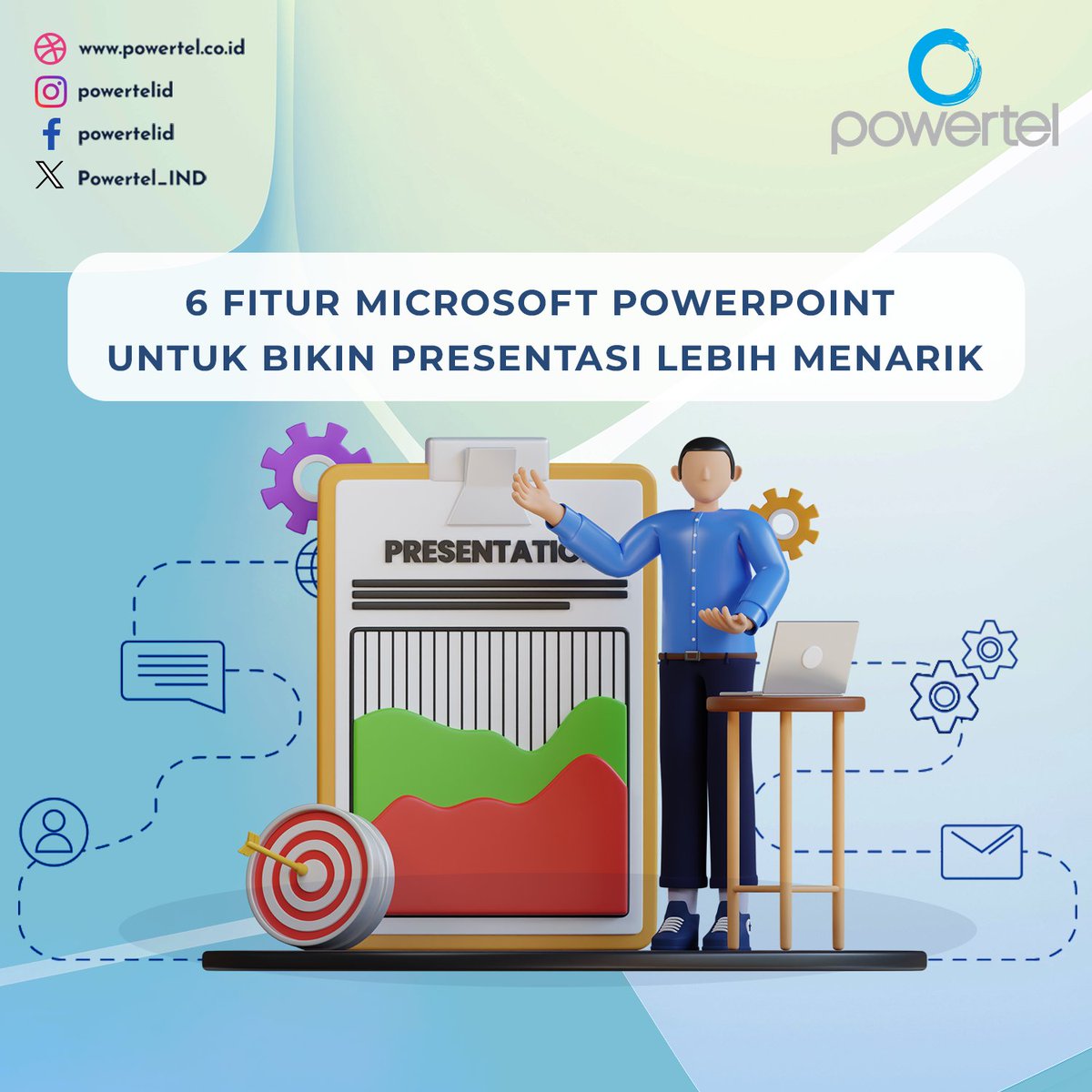 Powertel_IND's tweet image. 6 Fitur Microsoft PowerPoint untuk Bikin Presentasi Lebih Menarik

#PowerPoint #PresentasiMenarik #TipsPowerPoint #DesainSlide #SlideKeren #MicrosoftOffice #BelajarPowerPoint #PresentasiProfesional #TrikPowerPoint #DesainPresentasi #TutorialPowerPoint #FiturPowerPoint #PowertelId