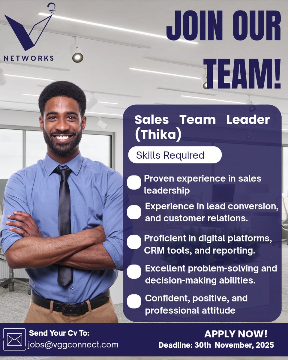 vsquared_care's tweet image. SALES AGENTS AND SALES TEAM LEADER NEEDED!!

We’re looking for passionate go-getters to join our sales team. 

Whether you&apos;re stepping into sales or stepping up into leadership, this is your chance to shine.

Send in your application. #ikokazi #TechTuesday #jobsintech #vsquared