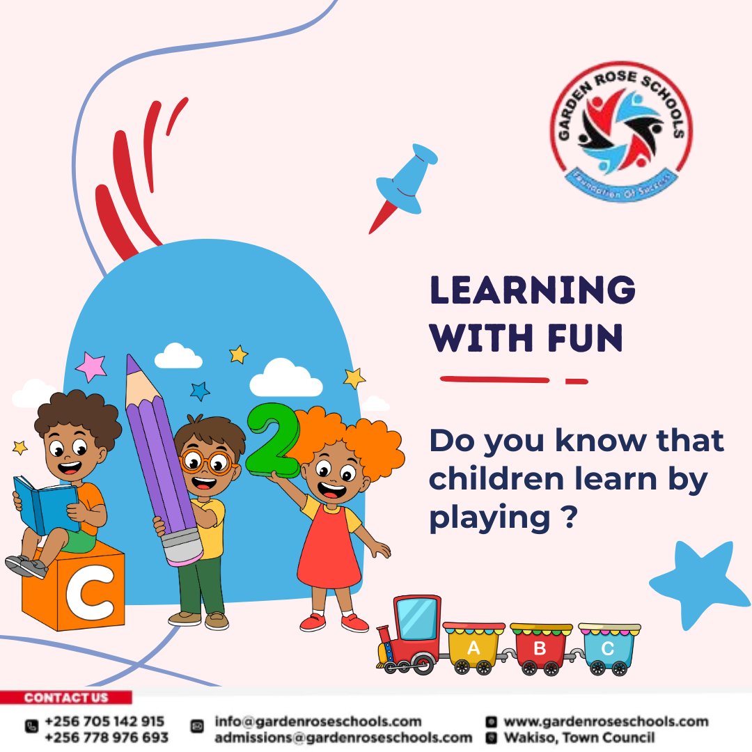 Gardenrosejunio's tweet image. 📘 Tuesday Tip
Did you know children learn through play? It builds creativity, confidence, and problem-solving! 🎈✨
📍 Muyenga &amp;amp; Wakiso
🌐 gardenroseschools.com
📞 +256 705 142 915

#TuesdayTip #LearningThroughPlay #GardenRoseSchools