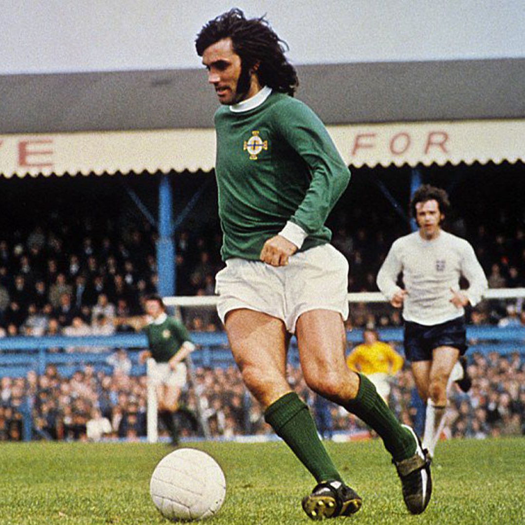 Twenty years on, we remember George Best.

The Belfast boy whose talent lit up the world.

A legend who changed football forever.

Never forgotten 💚🤍 #GAWA