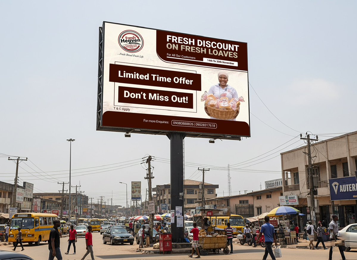_adeyemiadeniyi's tweet image. As a Brand Identity Designer, I guided Fresh Heaven Bread from strategic decisions to final visualization for their multi-channel discount campaign (billboards, flyers, in-store).

Full case study on Behance: behance.net/gallery/238681…

#BrandIdentity #DesignStrategy