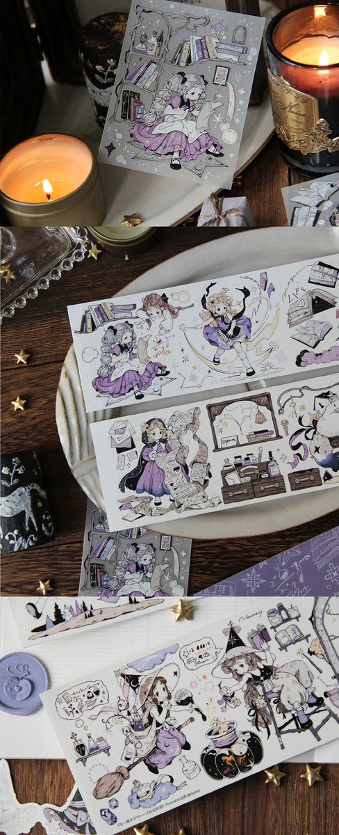 weilinlinlin123's tweet image. こんにちは
今日Amazonより販売商品をご紹介致します。
.
人気の可愛い小魔女マステ。
.
Amazon👉🏻 amzn.asia/d/isuuJAg
通販サイト（5%off)👉🏻nekonozakka.com/h-product-deta…
.
#コラージュ
#海外マステ
#pettape
 #데코레이션
#コラージュ素材