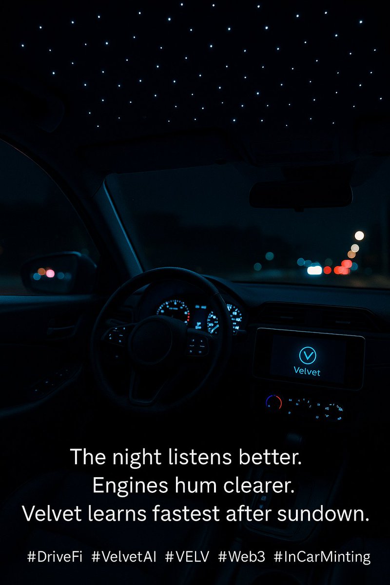 coin_velvet's tweet photo. #DriveFi #VelvetAI #VELV #Web3 #InCarMinting https://t.co/BjFwSKgh4v