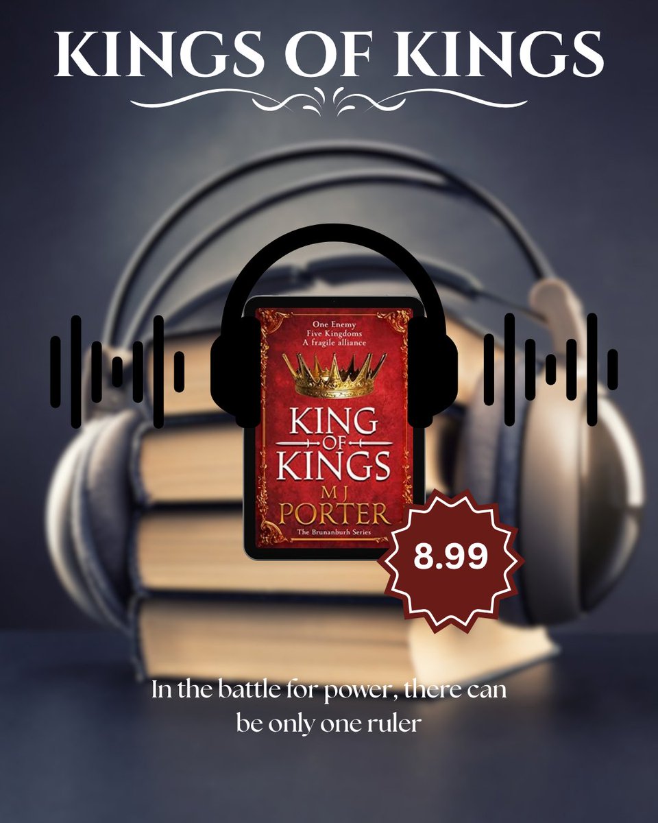 coloursofunison's tweet image. #KingsOfKings is just 8.99 on #KoboAudio this month.

Start #TheBrunanburhSeries now.

In the battle for power, there can be only one ruler.

books2read.com/King-of-Kings

#AudioBook #Kobo #BookDeal #HistoricalFiction #MJporter