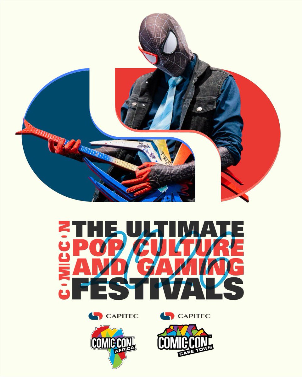 ComicConAfrica's tweet image. The Con’s got a new CAPtain. ⚓🔥
Capitec is our headline sponsor for the next 3 years!

Expect Super Fan Passes, ticket discounts, epic activations &amp;amp; special deals.
Capitec x Comic Con = bigger, better, wilder. 🚀✨