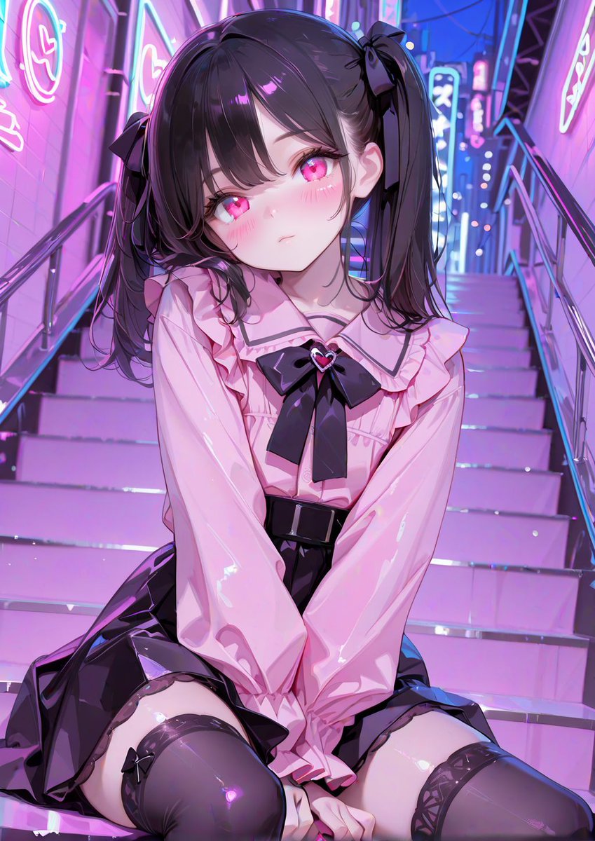 ria_aigirl's tweet image. 今日もおつかれさま🎀

anime-style SFW illustration