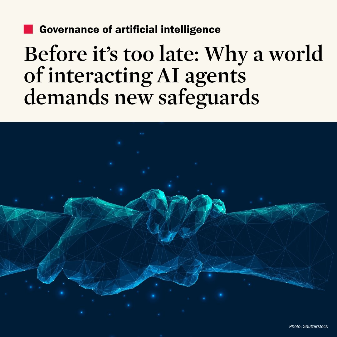 SIPRIorg's tweet image. #AI agents, when deployed and interacting at scale, may behave in ways that are hard to predict and control, with implications for AI governance &amp;amp; international peace and security.

Read more ➡️ bit.ly/42NAFQ4