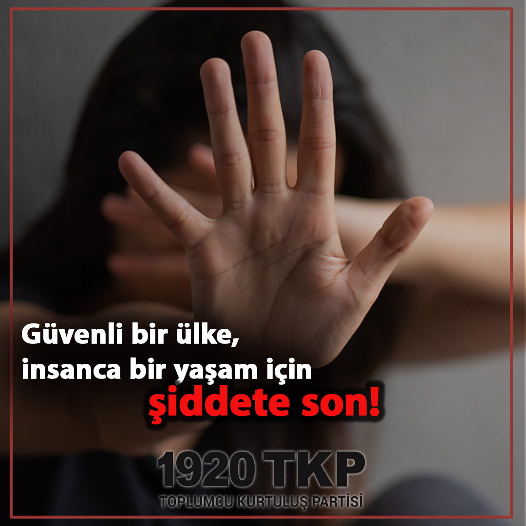 Şiddet, politik bir sorundur.

Güvenli bir ülke, insanca bir yaşam için şiddete son!

Kadını erkeğin kölesi ikinci sınıf varlık sayan ataerkil ideoloji ve politikaların dışa vurumu olan cinayetlerin, şiddetin ve ayrımcılığın ortadan kalkması için herkesi örgütlü mücadeleye