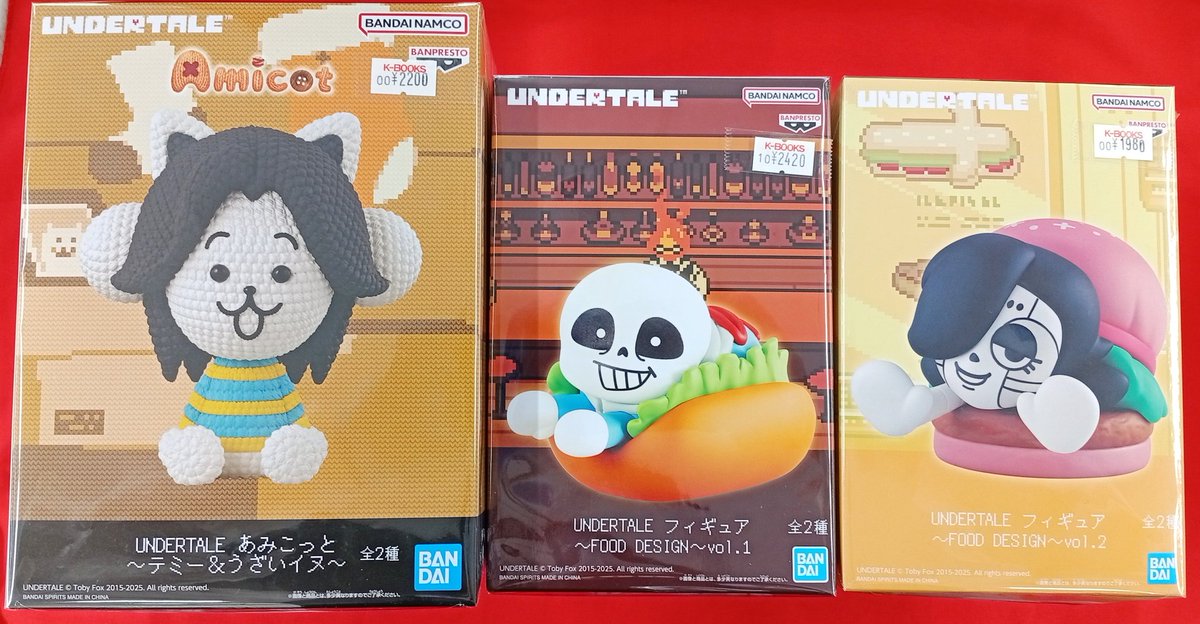 入荷情報】 UNDERTALE アンダーテール あみこっと テミー FOOD DESIGN