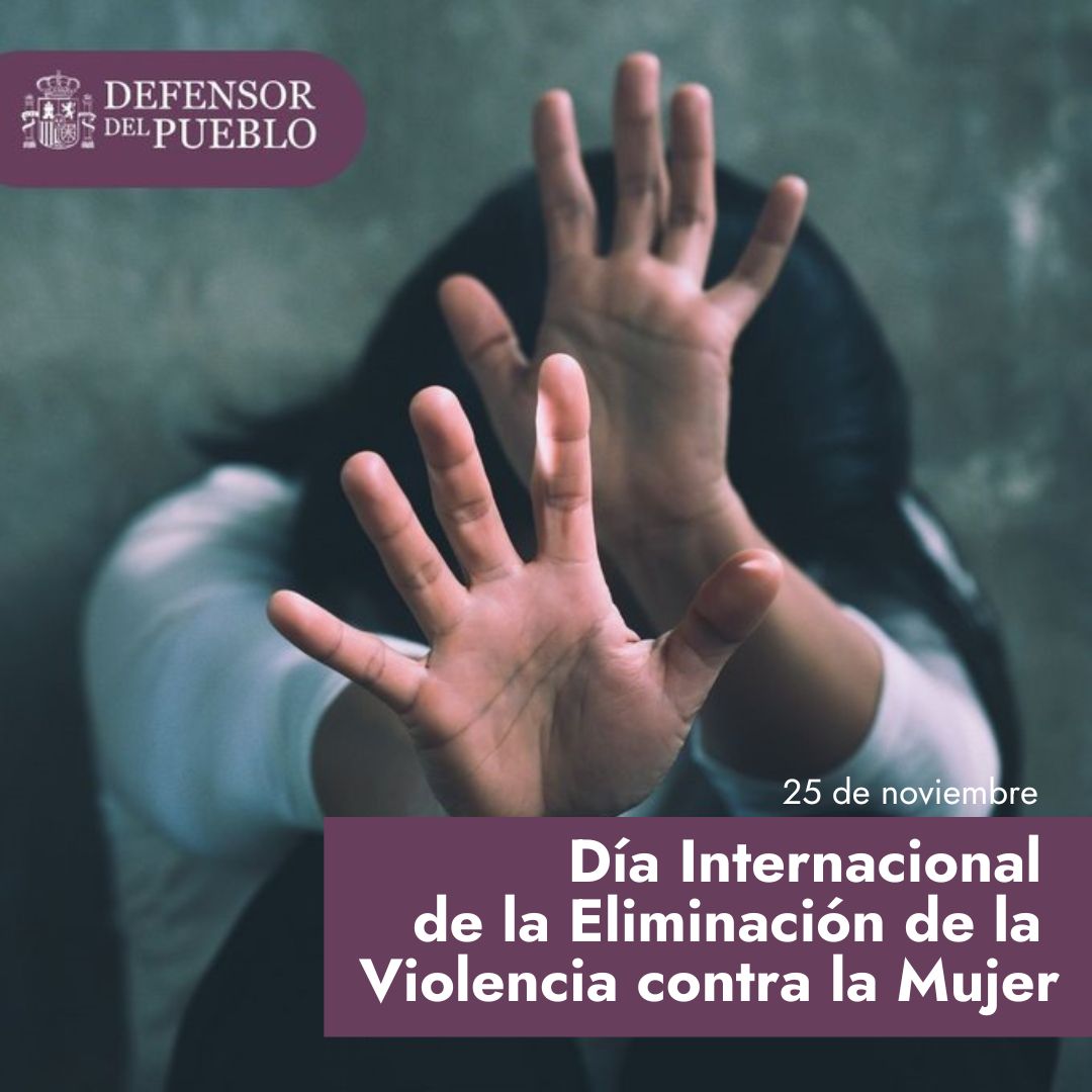Contra la #ViolenciaDeGenero el <a href="/DefensorPuebloE/">Defensor del Pueblo</a> insiste en que se cumplan los compromisos del Pacto de Estado y pide a las administraciones colaborar en un sistema eficaz de protección para la mujer y sus hijos e hijas
#25N
#NiUnaMenos