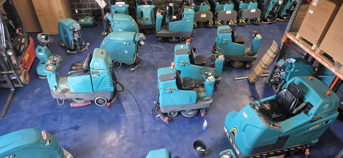 ptsclean's tweet photo. Floor scrubber dryers coming back & floor scrubber dryers going out! If you require a floor scrubber dryer for a demonstration, short term hire, long term hire, outright purchase new or used throughout Scotland 🏴󠁧󠁢󠁳󠁣󠁴󠁿 please get in touch. #TheCleaningMachinePeople #Scotland #Glasgow #Edinburgh