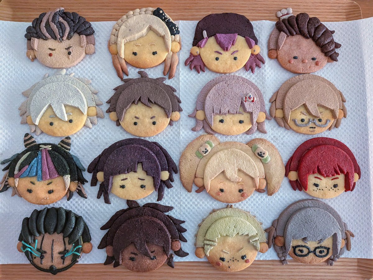 kamuronnni's tweet photo. ダンガンロンパクッキー🍪

15周年おめでとうございます🎉
#ダンガンロンパ15周年　#DR_15th
#ダンガンロンパ https://t.co/ABJy19F6Is