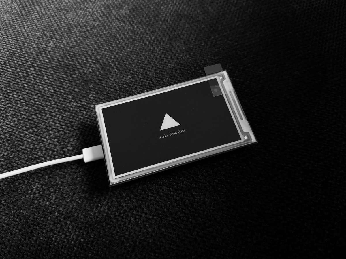 ecklflorentin's tweet image. Planning on building some home dashboards
Embedded /w Rust is pretty fun